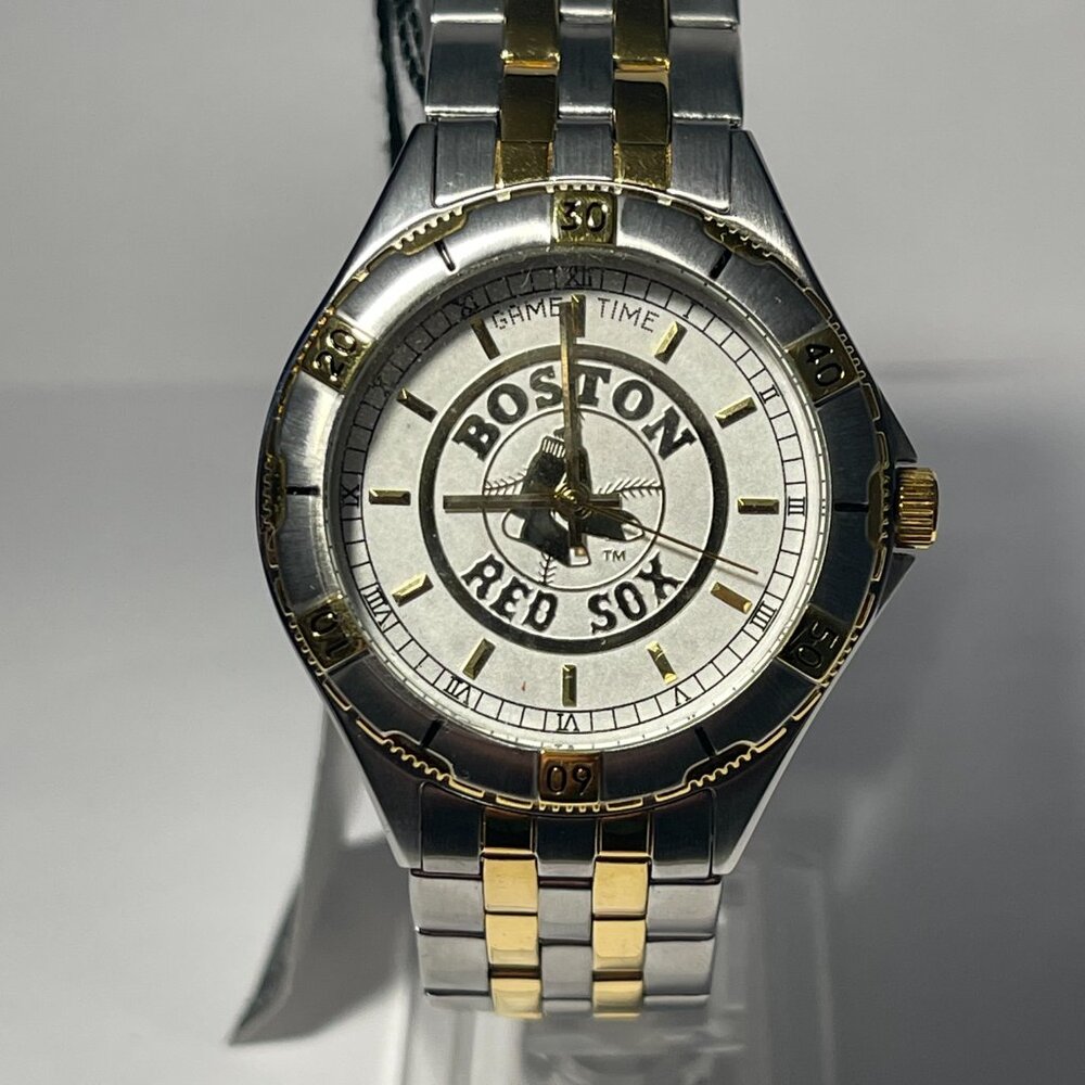 Boston Red Sox MLB Two-Tone Stainless-Steel Watch by Game Time !!!NEW!!! - Picture 2 of 6